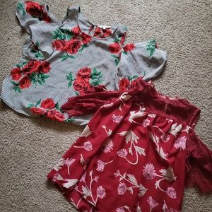 Bundle of Shoulderless sleeve shirts